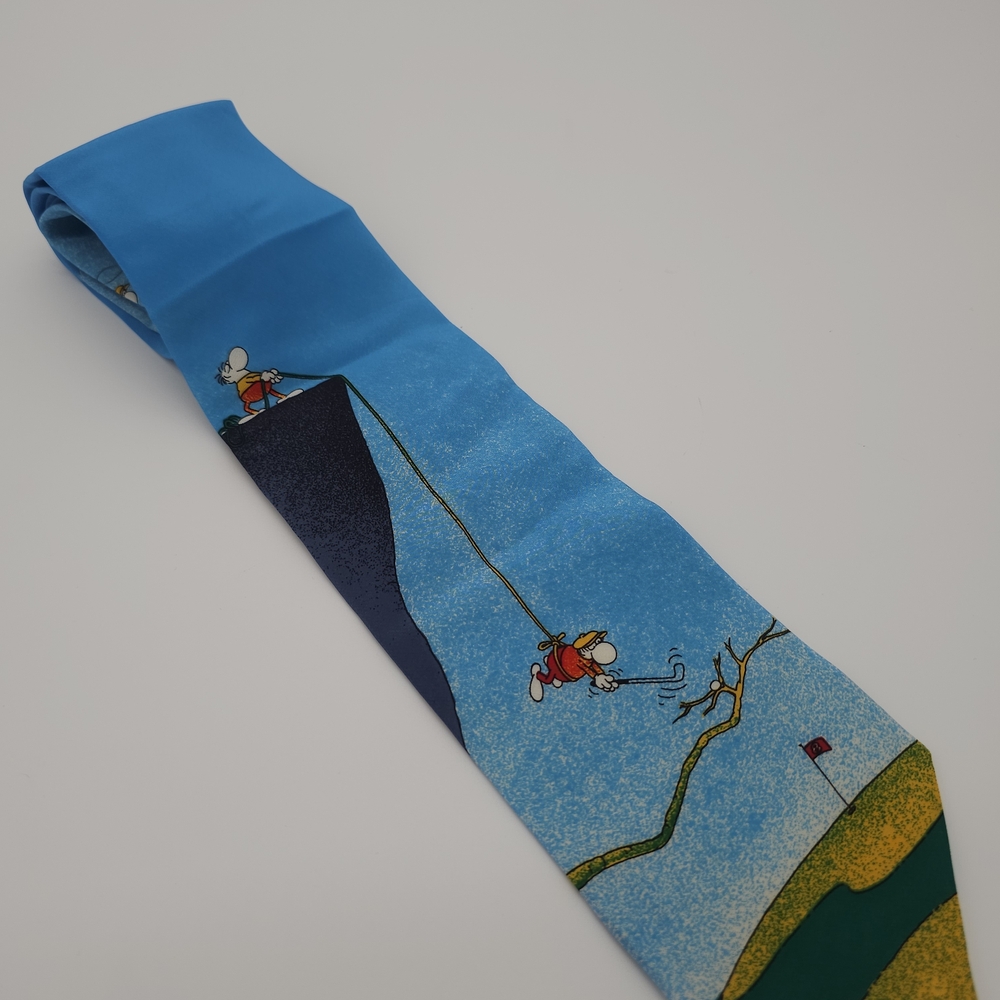 Mordicco by Diony's Milano Men's Golf Theme Silk Neck Tie-Italy Whimsicle Funny